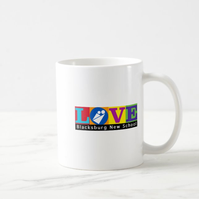 Blacksburg New School Merch Adult Slim Cut  Coffee Mug (Right)