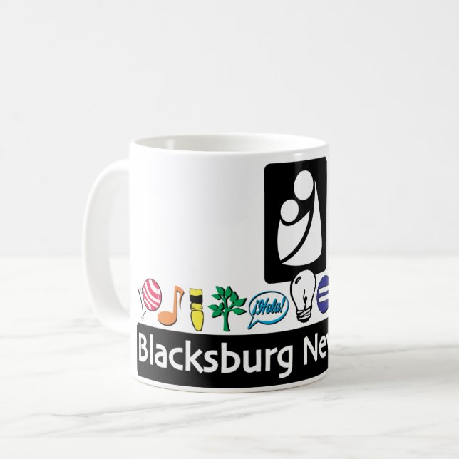 Blacksburg New School mug (Front Left)