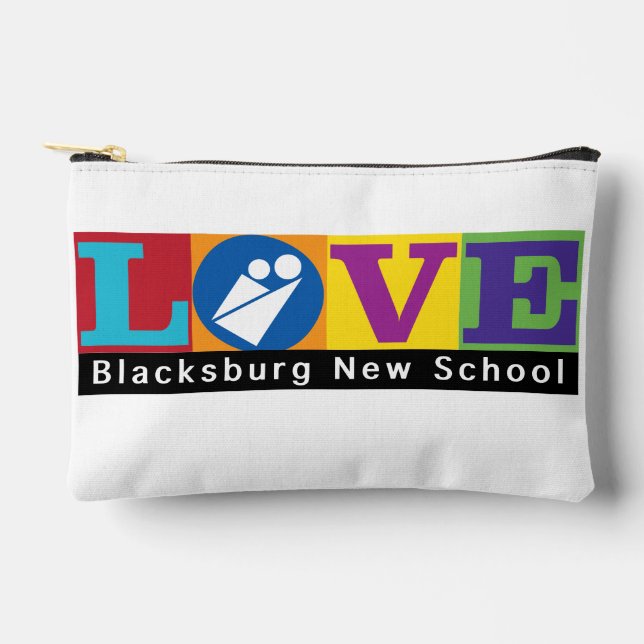 Blacksburg New School Zipper Pouch (Front)