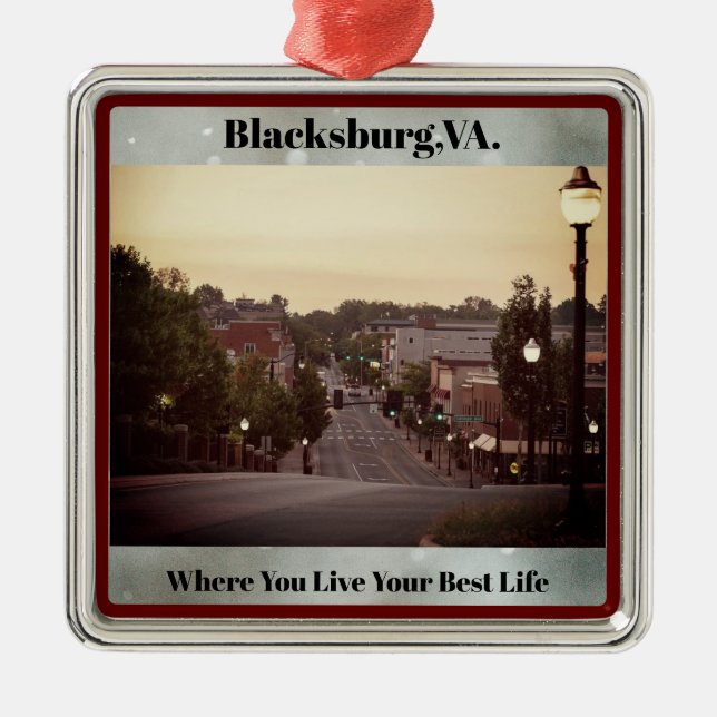 Blacksburg,VA.Christmas Ornament (Front)