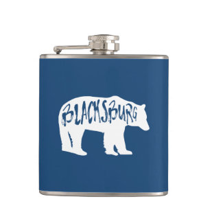Blacksburg Virginia Bear Flask
