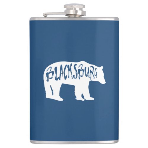 Blacksburg Virginia Bear Flask