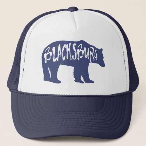 Blacksburg Virginia Bear Trucker Hat