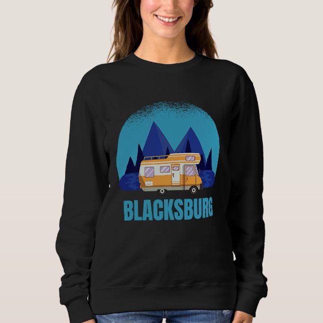 Blacksburg Virginia Camp Motorhome RV VA Caravan M Sweatshirt (Front)