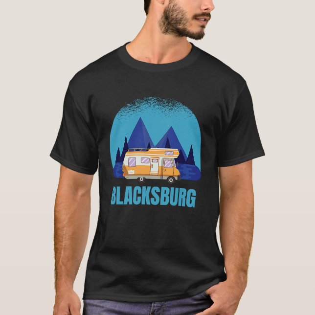Blacksburg Virginia Camp Motorhome RV VA Caravan M T-Shirt (Front)
