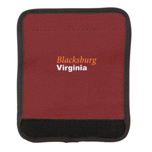 Blacksburg Virginia Luggage Handle Wrap