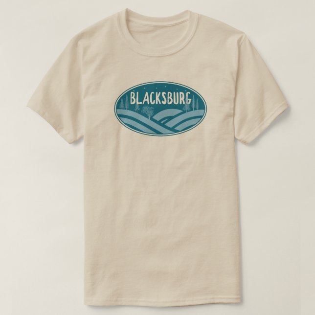 Blacksburg Virginia Outdoors T-Shirt (Design Front)