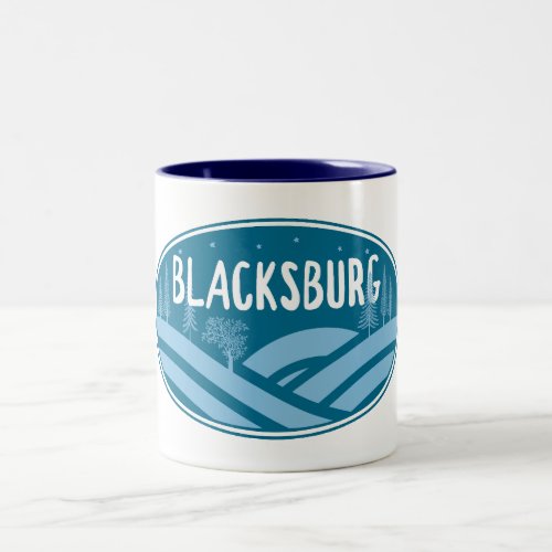 Blacksburg Virginia Outdoors Two_Tone Coffee Mug