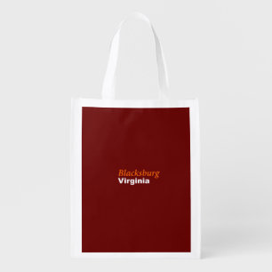 Blacksburg, Virginia Reusable Grocery Bag