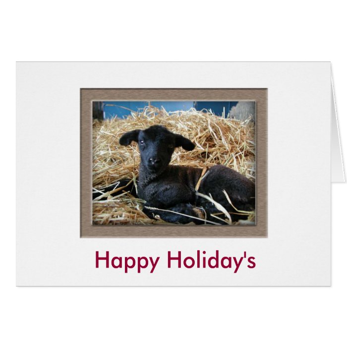 blacksheep, Happy Holiday's Greeting Card