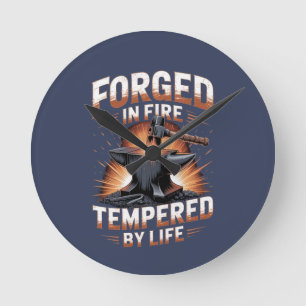 Blacksmith Badge Design Clock