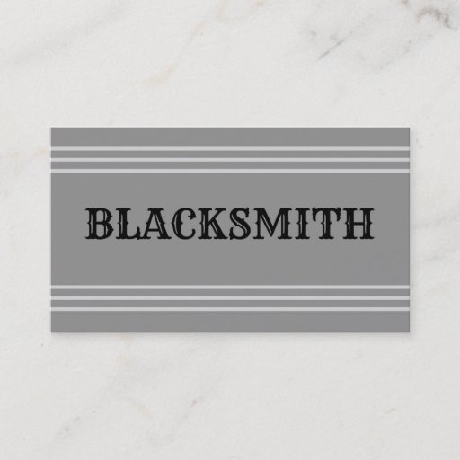 Customizable Blacksmith Business Card