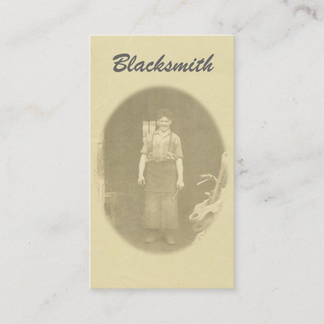 Blacksmith Business Card (Front)