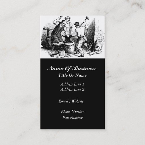 Customizable Blacksmith Business Card