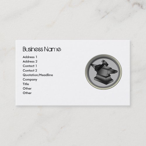 Blacksmith Business Cards