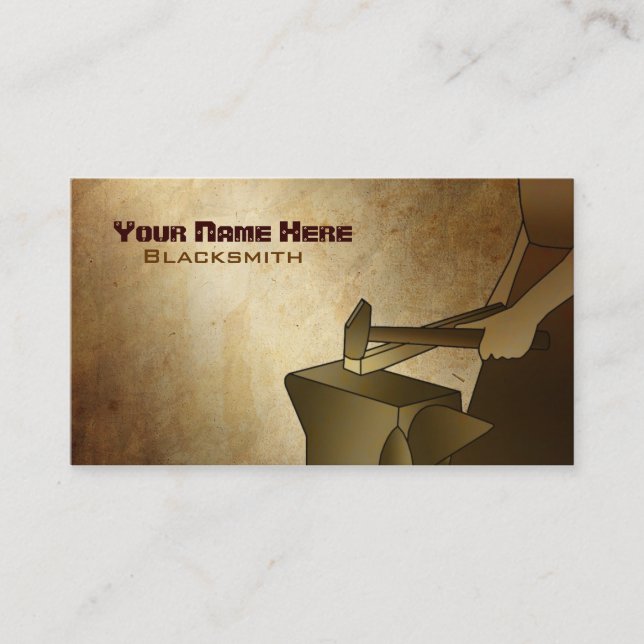 Blacksmith Business Cards (Front)