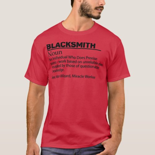 BLACKSMITH DEFINITION T T_Shirt