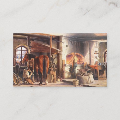 Blacksmith Farrier Business Card