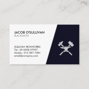 Blacksmith Iron Works Metal Business Card