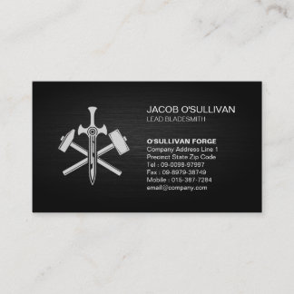 Blacksmith Iron Works Metal  Business Card