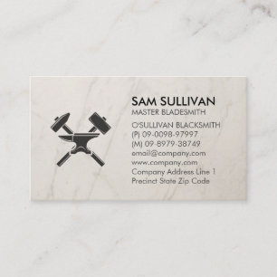 Blacksmith Iron Works Metal Business Card