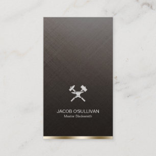 Blacksmith Iron Works Metal Business Card