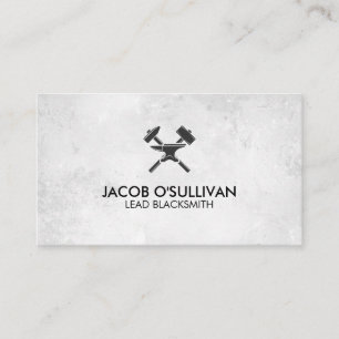 Blacksmith Iron Works Metal Business Card