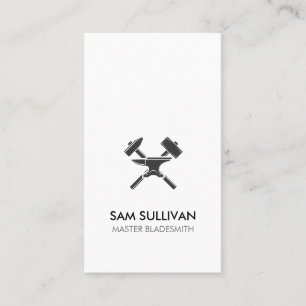 Blacksmith Iron Works Metal Business Card