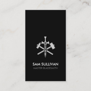Blacksmith Iron Works Metal Business Card