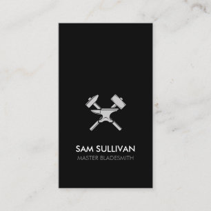 Blacksmith Iron Works Metal Business Card
