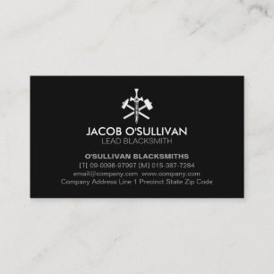 Blacksmith Iron Works Metal Business Card