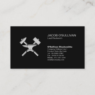 Blacksmith Iron Works Metal Business Card
