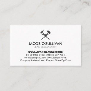 Blacksmith Iron Works Metal Business Card