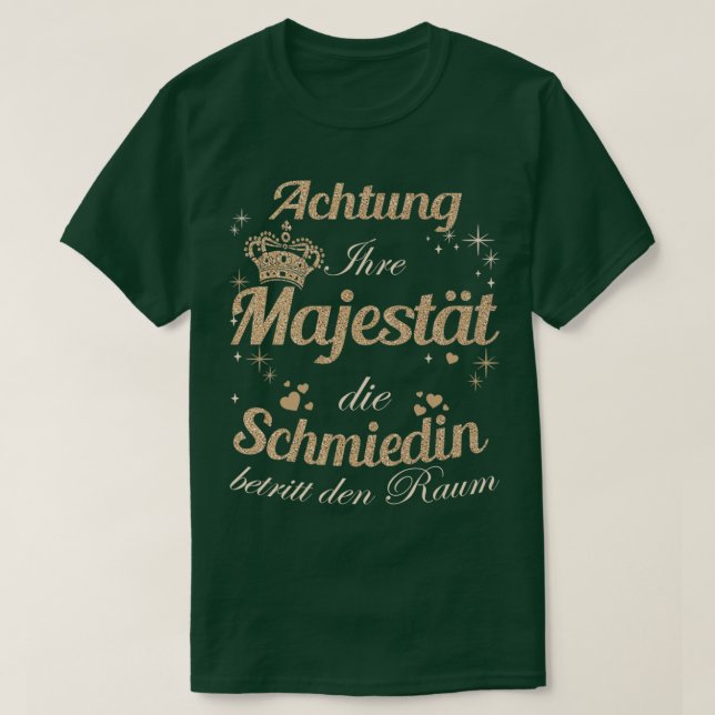 Blacksmith LadyMajesty Ladies Artisan Blacksmith T T-Shirt (Design Front)