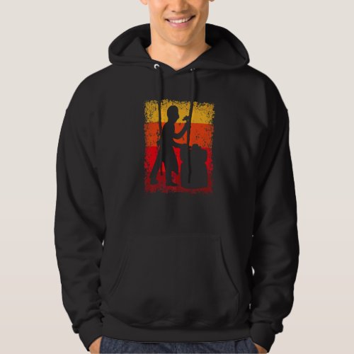 Blacksmith Metal Builder Metalworker Vintage Retro Hoodie