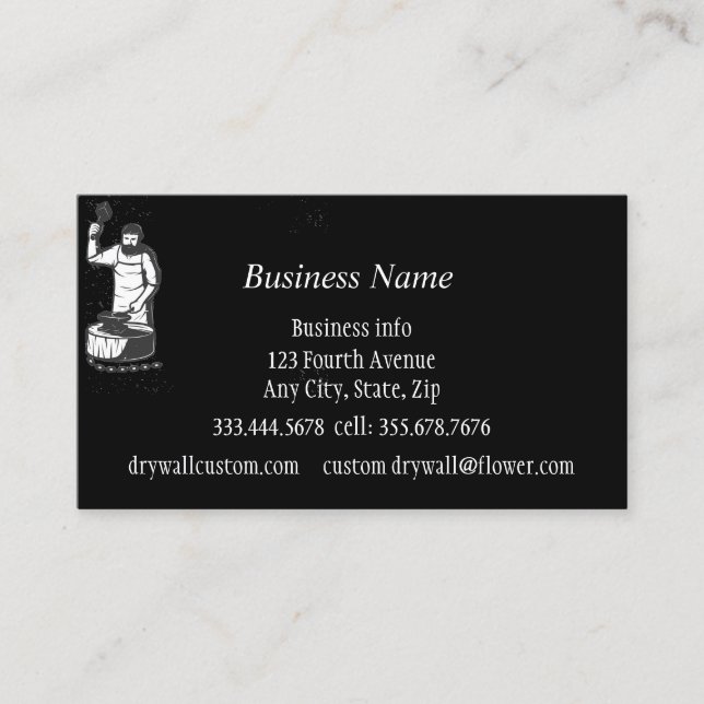 Blacksmith Metal work Metal Fabrication Business Card (Front)