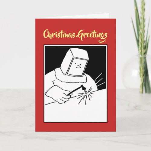 Blacksmith or Welder Christmas Card