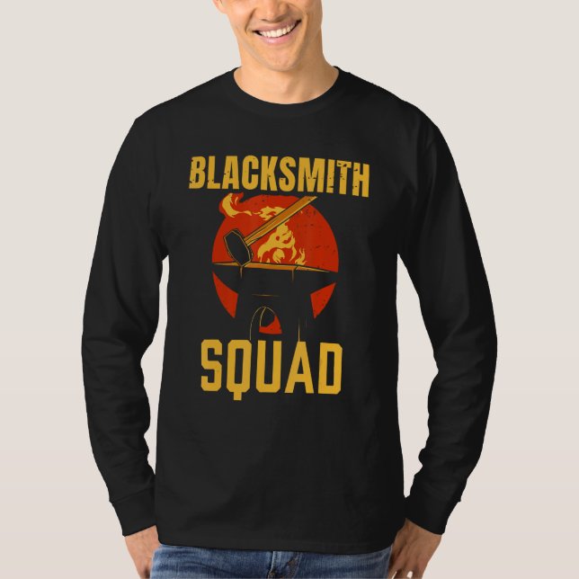 Blacksmith Squad Blacksmithing Job T-Shirt (Front)