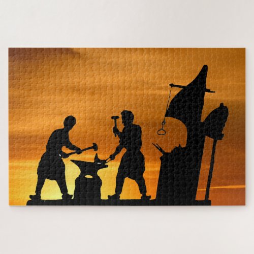 Blacksmith Sunset Jigsaw Puzzle