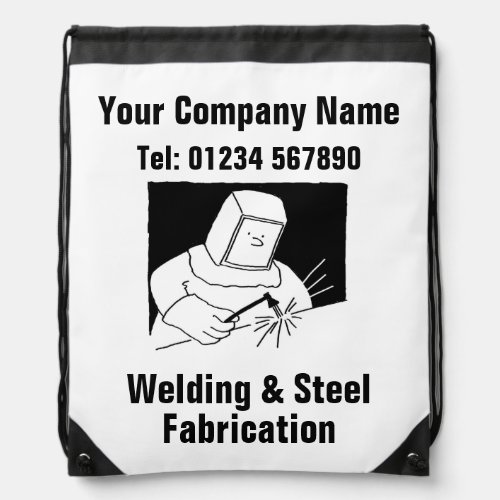 Blacksmith Welding  Fabrication Design Drawstring Bag