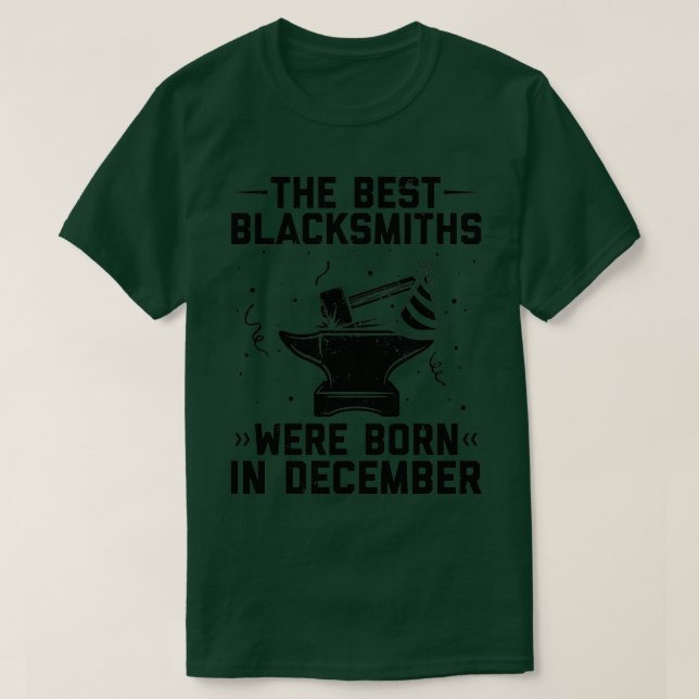 Blacksmithing Birthday T-Shirt (Design Front)