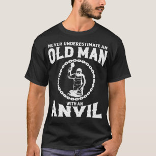 Blacksmithing Gift Idea For Men Blacksmith Anvil T T-Shirt