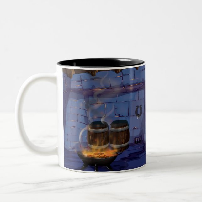 Blacksmiths Forge Two-Tone Coffee Mug (Left)