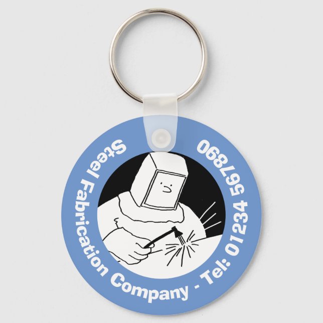 Blacksmiths & Welders Steel Fabrication & Welding Keychain (Front)