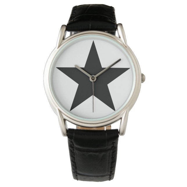 Blackstar - Leather S (Men - Women) Watch (Front)