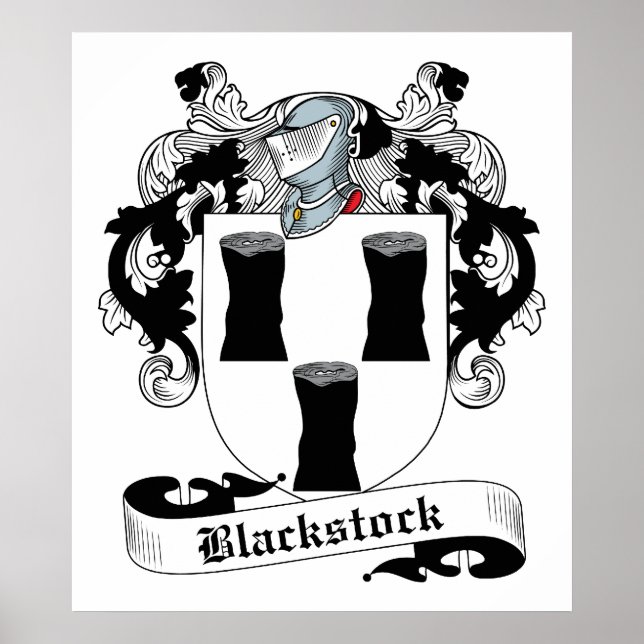 Blackstock Family Crest Poster (Front)