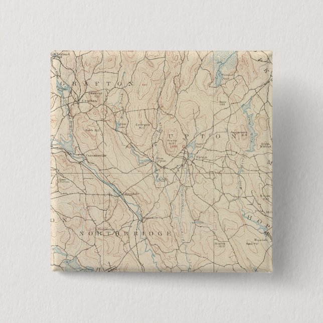 Blackstone, Massachusetts Pinback Button (Front)