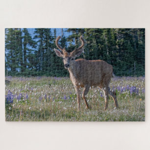 Blacktail Deer Buck Olympic National Park Jigsaw Puzzle