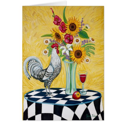 BlacktCheck Rooster Card (Front)