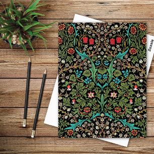 Blackthorn Floral Pattern William Morris Postcard